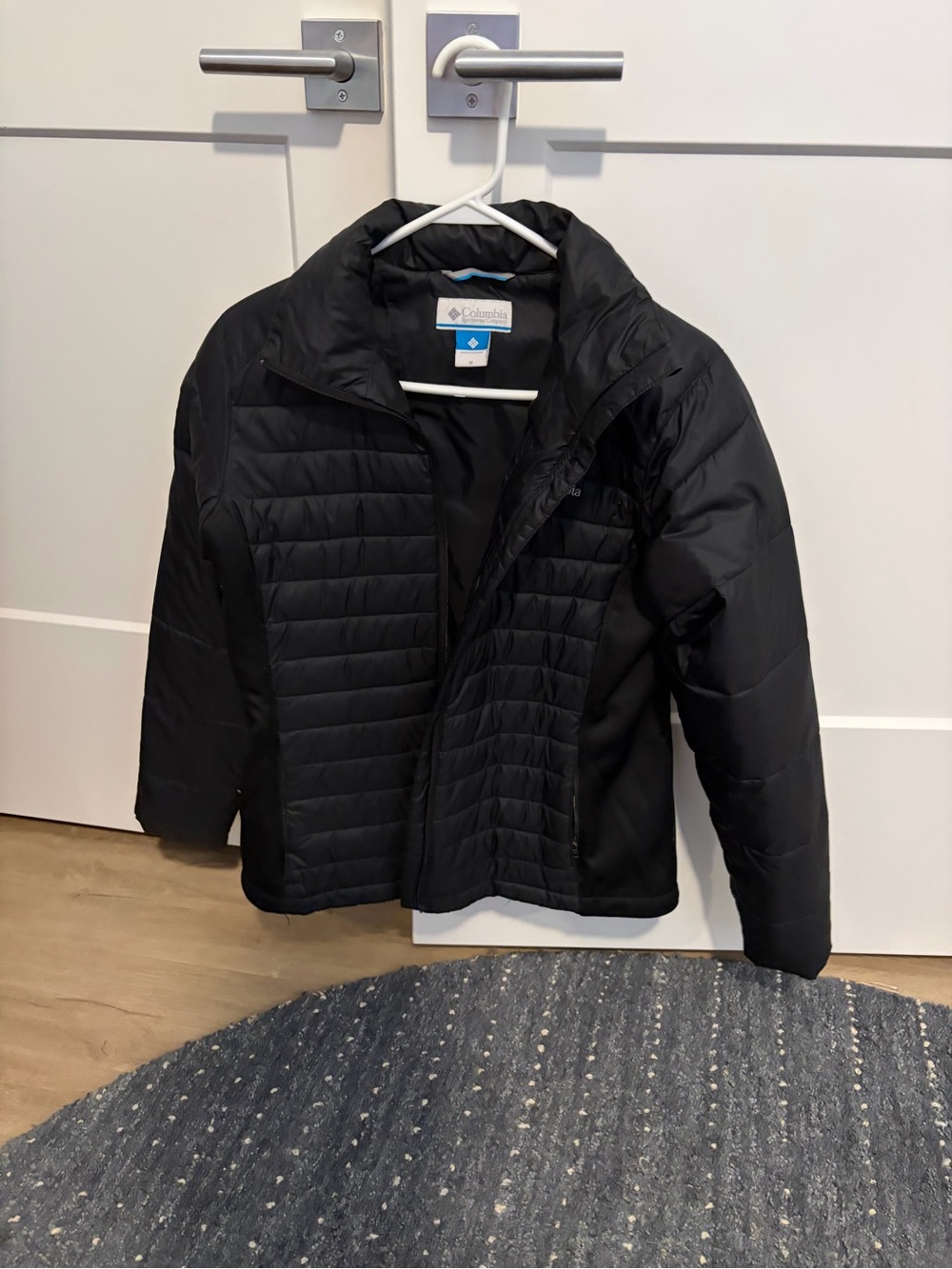 Columbia Black Quilted Hybrid Jacket